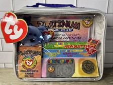 New Sealed 1999 TY BEANIE BABIES Platinum Edition Official Club Membership Kit.