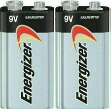 2 Energizer Max 9V 9 Volt E522 Alkaline Batteries