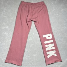 VTG Victoria Secret PINK Sweatpants SMALL Pink Wide Leg Baggy Boyfriend Y2k