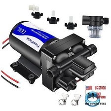12V DC Water Pressure Booster Pump for RV,70PSI 5GPM Washdown 12V 5GPM 70PSI