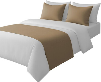 100% Egyptian Cotton Bed Runner Taupe Solid California King Size (108X20) 1 Piec