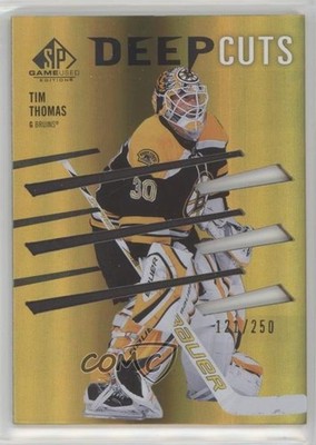 2023-24 Upper Deck SP Game Used Deep Cuts 121/250 Tim Thomas #DC-44 2d8