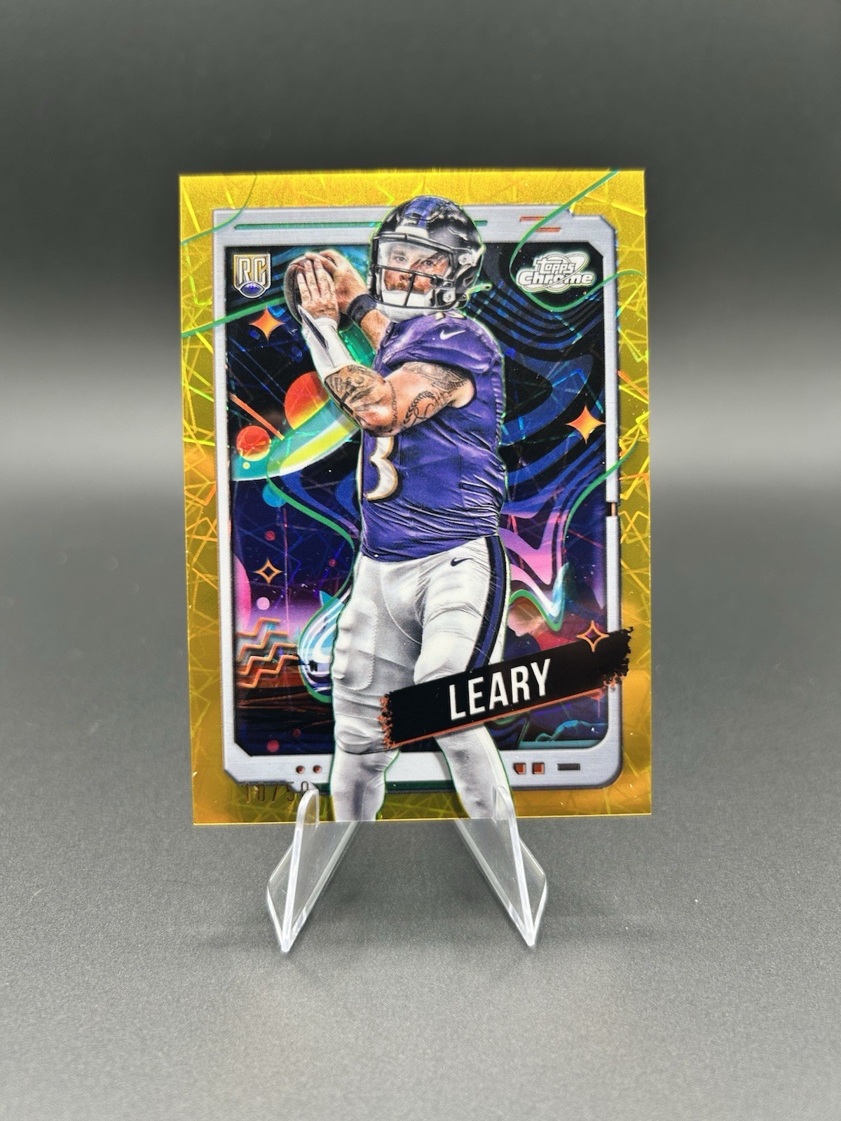 Devin Leary Topps Cosmic Chrome #108 Gold Interstellar