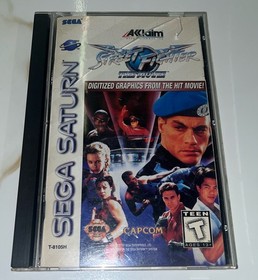 Street Fighter: The Movie (Sega Saturn) - Complete W/ Manual & Cracked Case
