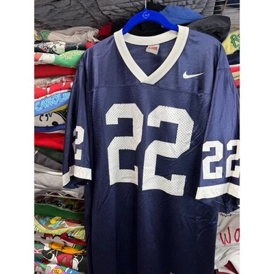 Nike Team Mens Navy Blue Football Jersey Number 22 Mesh Authentic Size Medium - Image 1 of 4