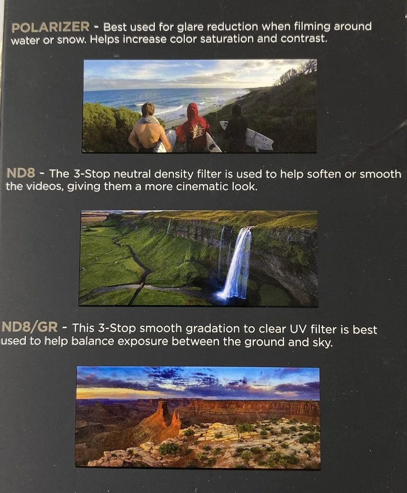 Polar Pro Hero 5,6 Edition Venture Filter 3 Pack GoPro H5B-1015 - Image 4 of 4