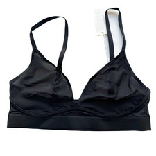 NWT Aerie Smoothez Mesh Triangle Bralette Bra Black Size Small S NEW