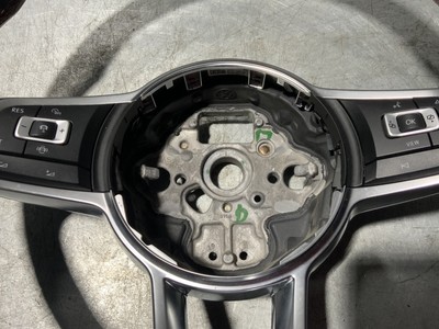 VW POLO GOLF MK7 GTI DSG FLAT BOTTOM LEATHER STEERING WHEEL