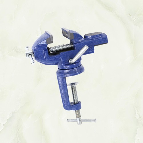 60 Mm Mini Flat Table Vise Tabletop Rotate Clamp-on Bench Work Handheld - Picture 8 of 12