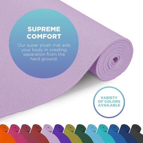 Premium Monster Yoga Mat - 6 mm de grosor (72”L x 24”W) Estera de gimnasio de ejercicio extra larga - Imagen 39 de 57