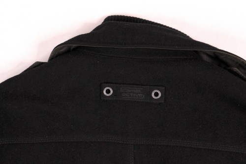 CAMEL ACTIVE Men's Wool Coat Jacket Herren Mantel Jacke Gr. 50 L Wolle schwarz - Bild 9 von 9