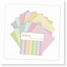 Spring Blossom Scrapbook Kit - DIY Album Paper Set for Handcrafted Memories, Gre