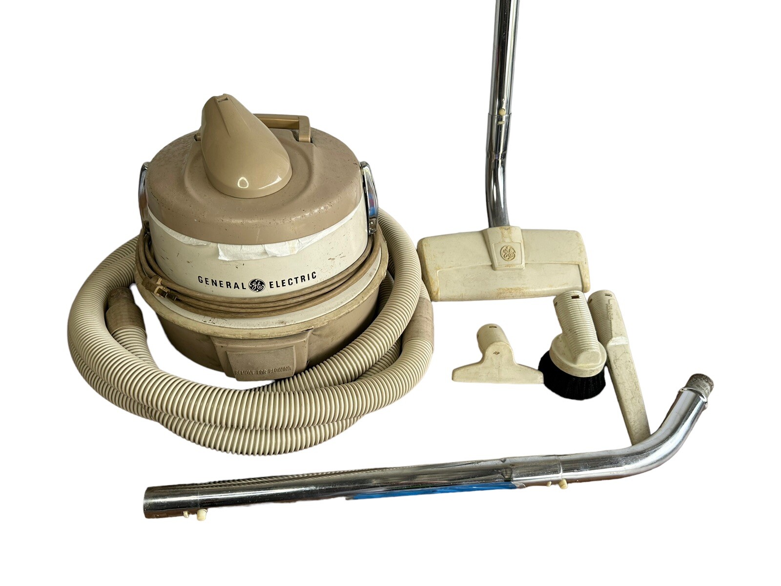 Rare General Electric GE Canister Vacuum Vintage Extra Bags TESTED