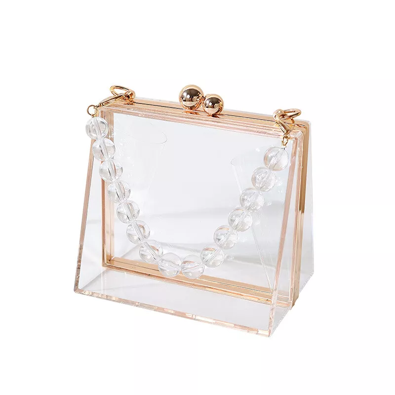 Women's Clear Acrylic Box Purse