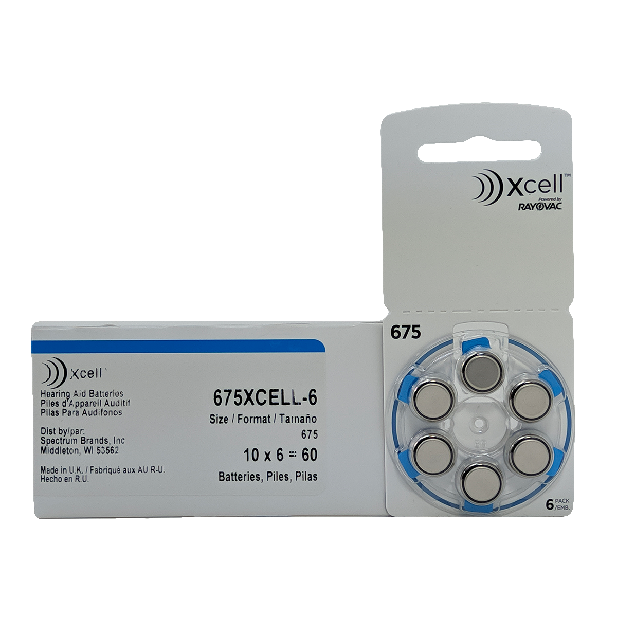 Rayovac Xcell Size 675 Zinc Air Hearing Aid Batteries (6 Pack) eBay