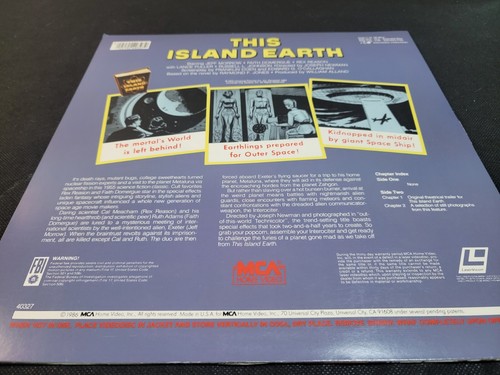 THIS ISLAND EARTH (1955) ENCORE EDITION LASERDISC VERY NICE RARE - Picture 6 of 11