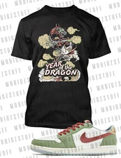 Big & Tall Graphic Tee Shirt Complements Jordan 1 Year of the Dragon Shoe