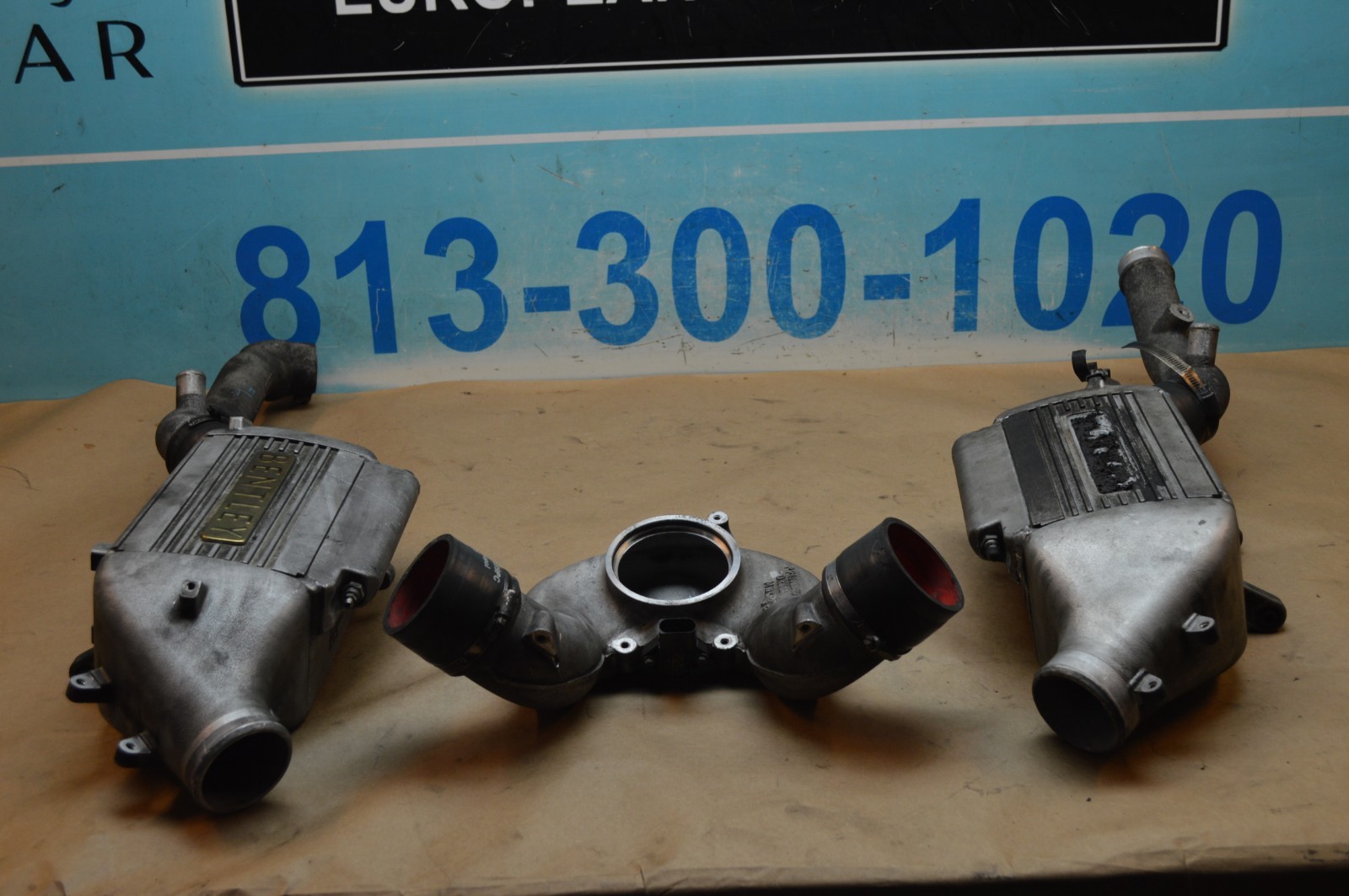 05-09 BENTLEY ARNAGE TURBO INTERCOOLER CHARGE AIR COOLER LEFT & RIGHT SIDES PAIR