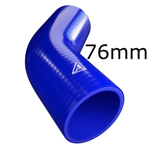 Aluminium Universal Alloy Intercooler Pipe Elbow & Blue Silicone Hose Pipework - Picture 190 of 244