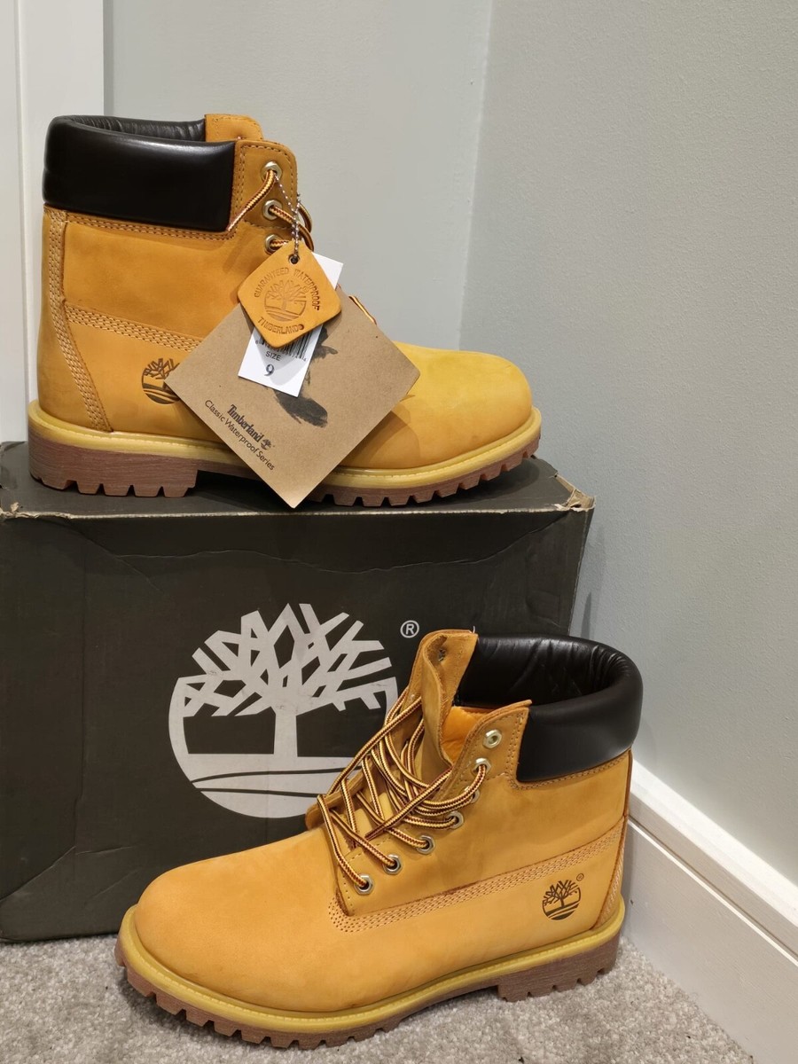 靴 timberland - wheat yellow boots 24.5 Timberland Bota masculina premium impermeável de 15 cm, Nobuck de