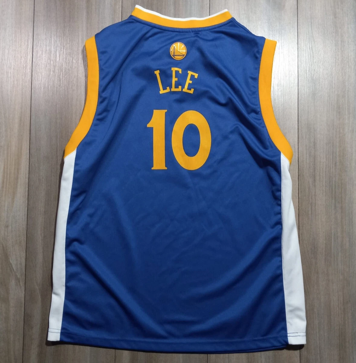 Golden State Warriors David Lee Basketball Jersey Size XL Blue NBA Adidas