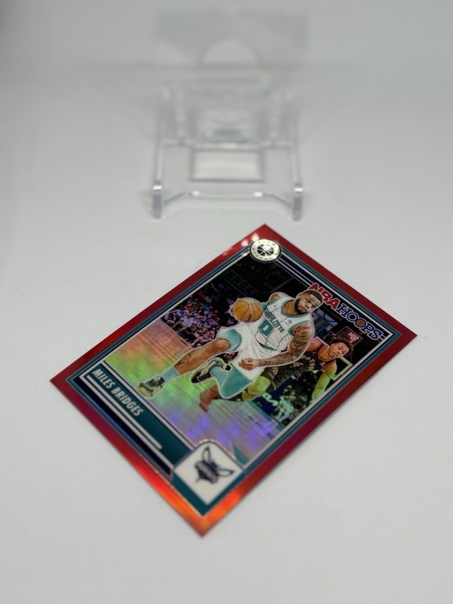 Miles Bridges #'d/275 Red Prizm 2023-24 NBA Hoops Premium