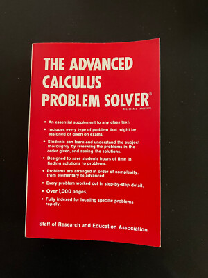 The advanced calculus problem solver