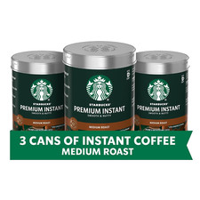 Starbucks Premium Instant Coffee, Medium Roast, 100 Arabica Beans, 3 Pack 3.17