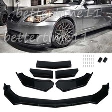 Front Bumper Lip For BMW 5 Series E60 E61 Splitter Spoiler Body Kit Gloss Black#