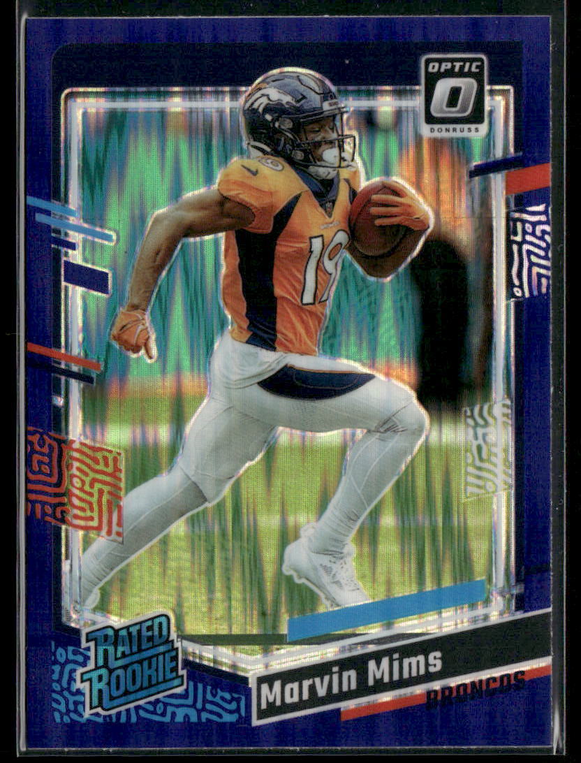 2023 Donruss Optic #231 Marvin Mims Purple Shock