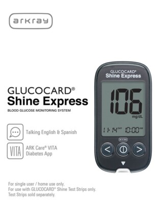 Glucocard Shine Express Blood Glucose Monitoring System 1 EA