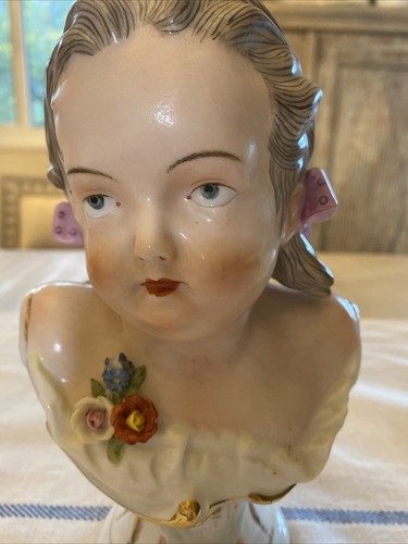 Porcelain Figurine Of Girl, Child 4” x 4.5” x 8” Hand Painted By Andrea - Picture 2 of 6