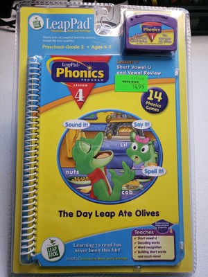 NEW LeapFrog  LeapPad The Day Leap Ate Olives Phonics 4 U vowel ages 4-7