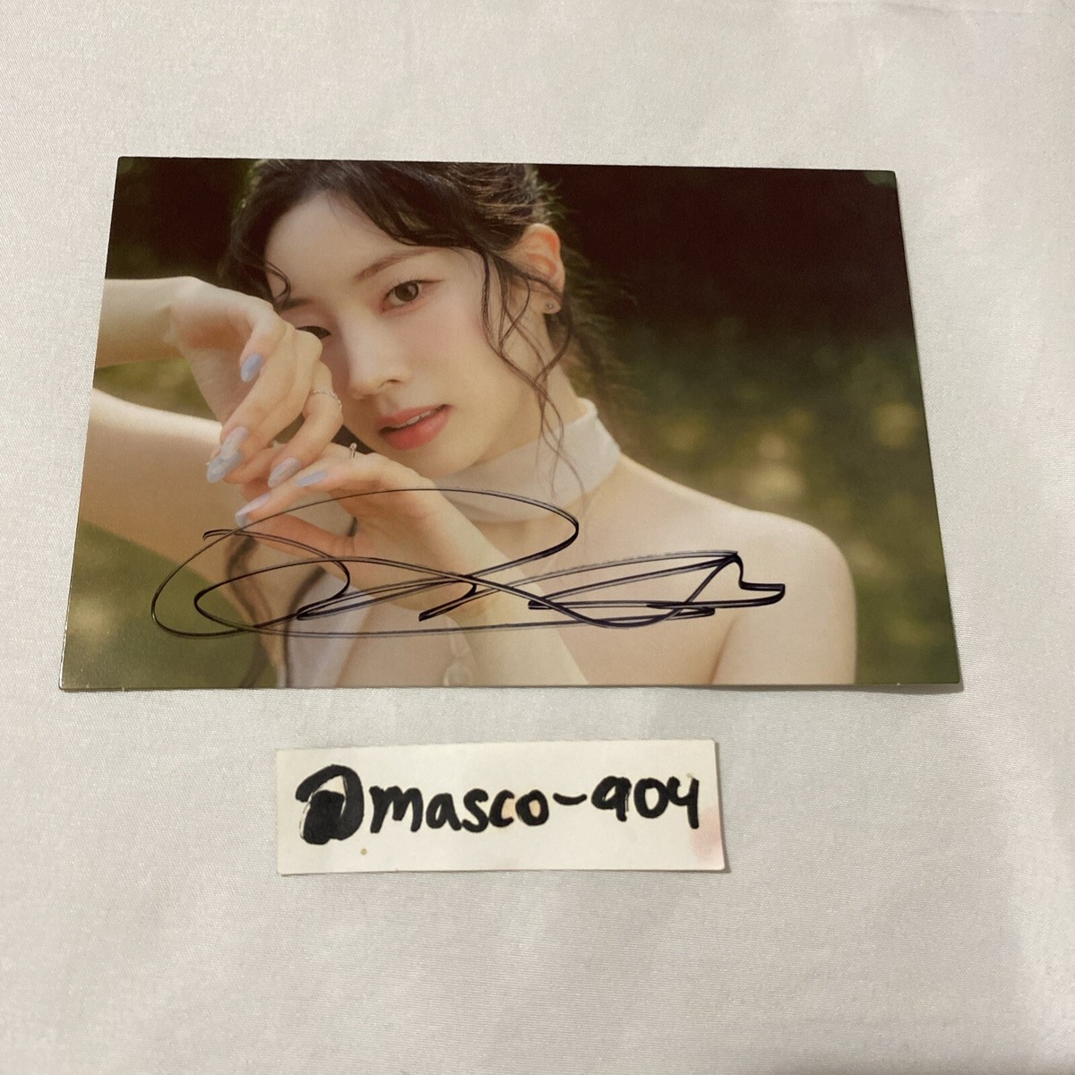 TWICE Dahyun Hand SIGNED With Youth Postcard RARE LONG HUGE