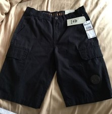 Timberland Boys Black Cotton Cargo Shorts Size 12