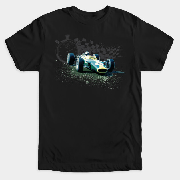 Sport F1 Driver Jimmy Clark Racing Car Grand Prix Championship Vintage T Shirt