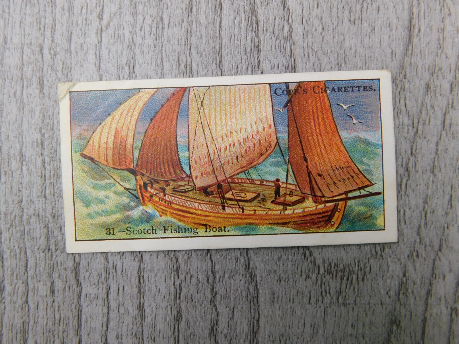 Boats of The World No 31 Scotch Fishing Vintage Imperial Tobacco Co Trading Card