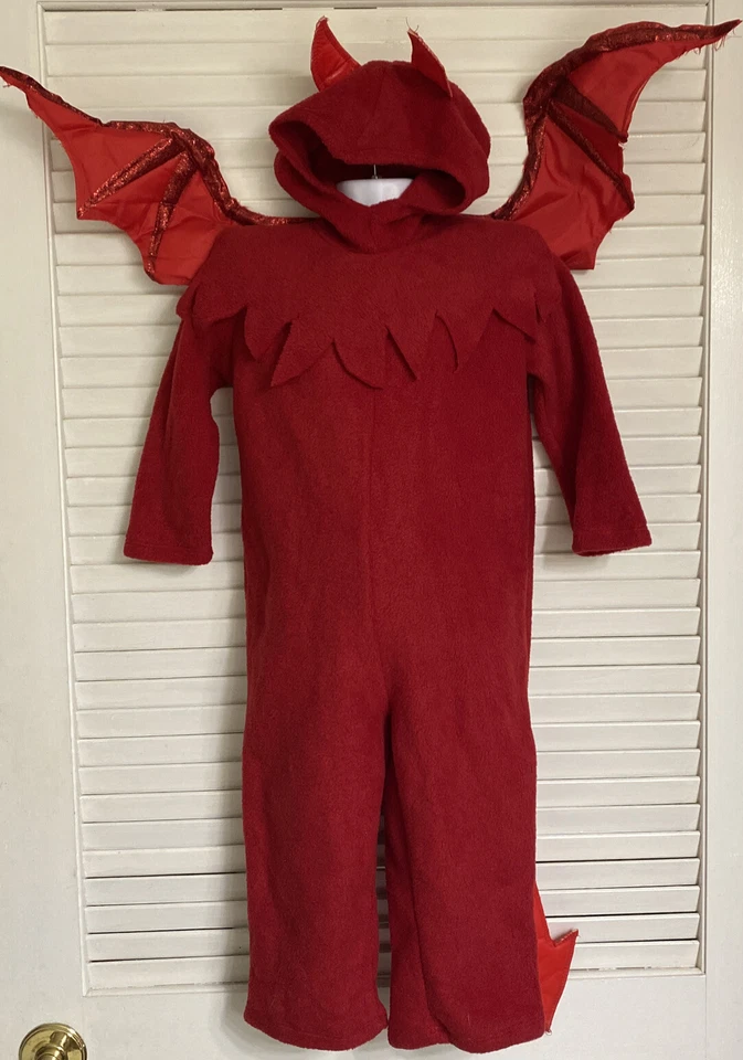 Disfraz California Collection Lil' Spitfire Diablo Niño Pequeño, 2T-4T, Rojo Foto 2 de 4