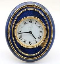 Sveglia ovale Cartier Deep Blue (modello 7511) buone condizioni funzionamento e tieni il tempo