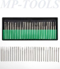 SET 30 FRESE DIAMANTATE GAMBO 3mm PUNTE LAVORAZIONI PER DREMEL MINI TRAPANO