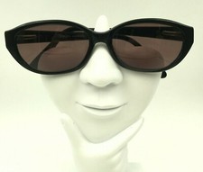 Vintage Laura Ashley Sun 29 Black Oval Sunglasses Hong Kong FRAMES ONLY