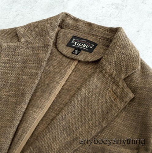 Men's Linen Cotton Suit Coat Blazer Vintage Business Casual Jacket Work Coat - Picture 4 of 13