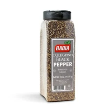 Badia Black Pepper Table Grind, 16 oz - Premium Seasoning for Cooking, Freshly