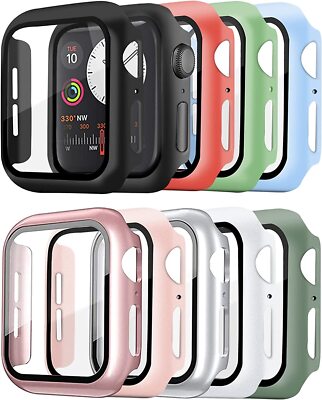 For iWatch Apple Watch 2/3/4/5/6/7/SE Protector Screen Cover Matte Case 38-45mm 