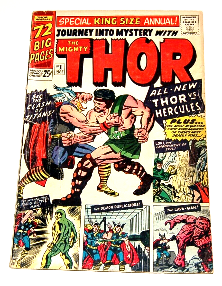 Journey Into Mystery The Mighty THOR Annual Marvel Comic Group 1 1965