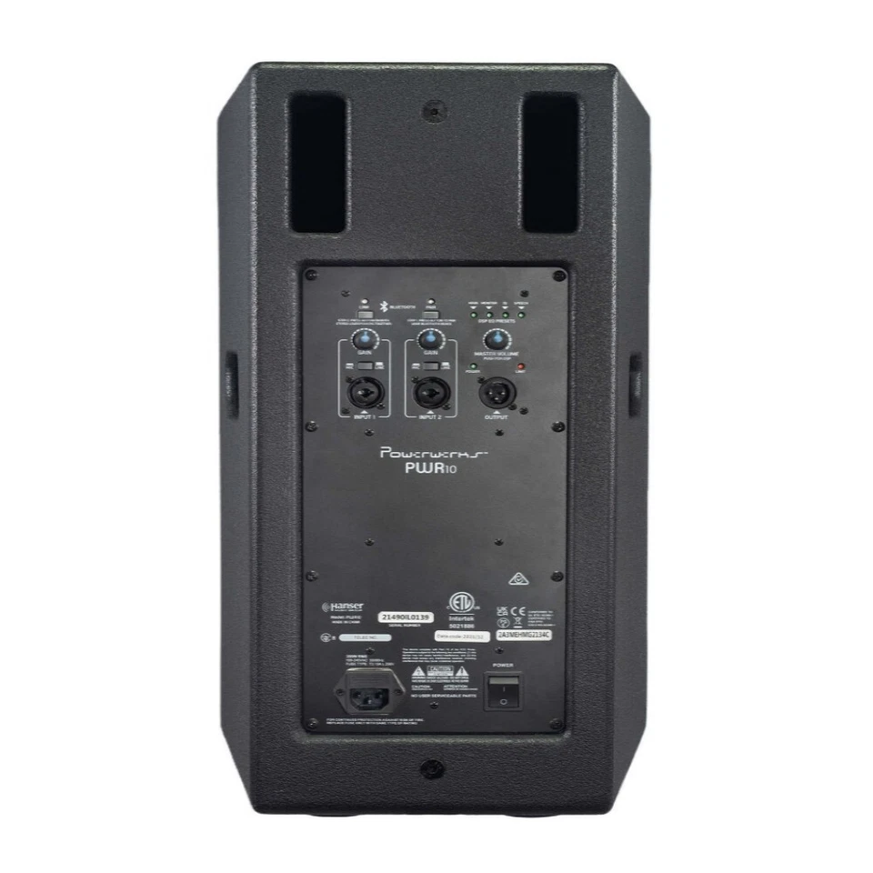 POWERWERKS PWR10 Bluetooth 1200w Total Active 2x10" PA Speaker System Pair - Image 3 of 4