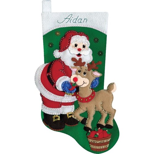 10PCS Feutre Rouge Bas de NoëL Porte-Bas Chaussettes Maison CheminéE