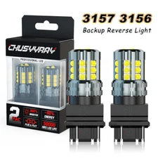 For 1988-1998 Chevrolet C1500 3157 White LED Back up Reverse Light Bulbs Of 2 US
