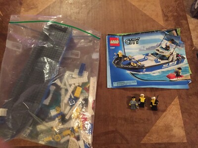 LEGO- CITY- POLICE BOAT- 7287- 100% COMPLETE 673419142052| - Main Image