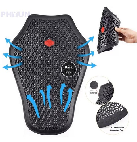 Motorcycle Back Protective Pad Rider Jacket Back Insert Armor Dorsal Protector - Picture 2 of 12